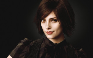 Gothic woman blackshirt blackbackground bobcut - a black tie free wallpaper