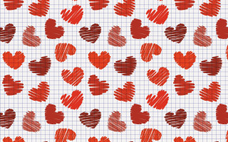 Hearts grid child drawing kimono - free hearts wallpaper for desktop