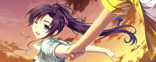 Girl holding hand another girl - maya free wallpaper