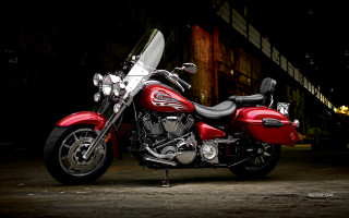 Red motorcycle dark room black 9 - a red motorcycle free wallpaper