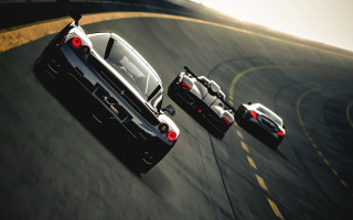 White sports cars race track - a race free wallpaper