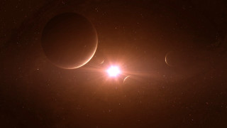 Planets star bright space art - a group of planets free wallpaper