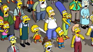Simpsons group animated shock art - shock art free wallpaper