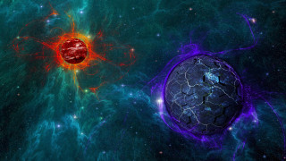 Space ball center starfield planet - planet free wallpaper