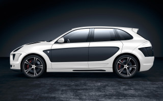 White car black accents dark - a black floor free wallpaper