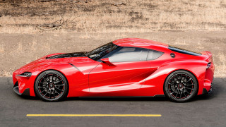 Red sports car parking lot 55 - a yellow line free wallpaper