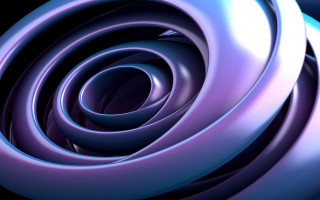 Blue purple spiral abstract raytraced - abstract design free wallpaper