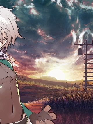 Anime white hair green shirt - armin hansen free wallpaper for mobile