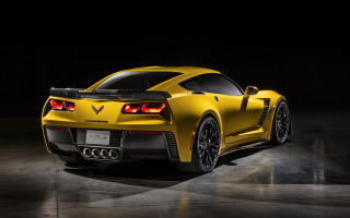 Yellow sports car digital rendering 2 - a spotlight free wallpaper for desktop
