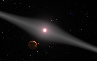 Comet bright light foreground space - an illustration free wallpaper for desktop