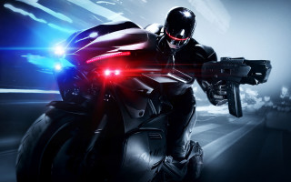 Man helmet gun motorcycle darkroom - cryengine free wallpaper for desktop