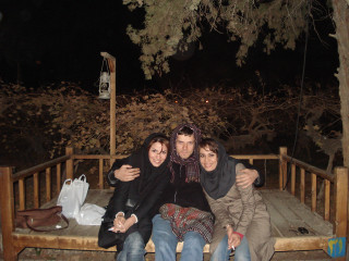 Man women bench night tree - a bench free wallpaper for desktop