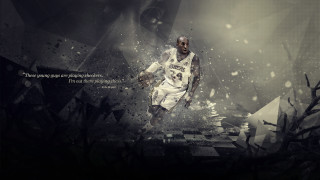 Basketball player air jumping snow - a basketball player free wallpaper