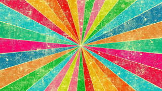 Colorful starburst grungy psychedelic flat - a grungy effect free wallpaper
