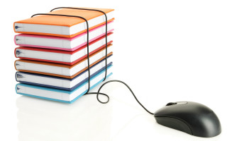 Computer mouse stack of books - a computer mouse free wallpaper