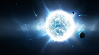 Star bright light blackhole aurora - a black hole in the middle free wallpaper