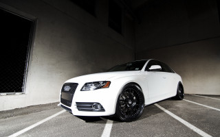 White car parking lot fence - a chain link fence free wallpaper