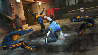 Street tricksmoke blueyellow action police - action scene free wallpaper for desktop