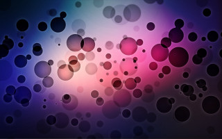 Colorful bubbles abstract characters polka - particle free wallpaper