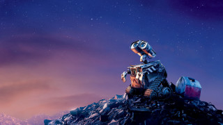 Robot rubble sky star purple - a star in the background free wallpaper