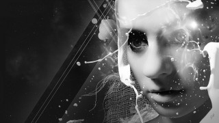 Gothic astronaut moonlight fireworks starry - a strange face free wallpaper