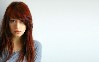 Red haired woman blue eyes 22 - blue eye free wallpaper for desktop