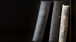 Dark shelf two books old - old free wallpaper