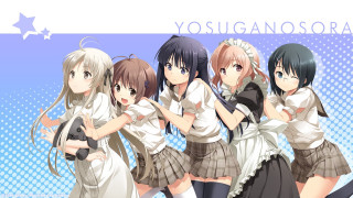 Girls school uniforms star background 3 - a group of girls free wallpaper