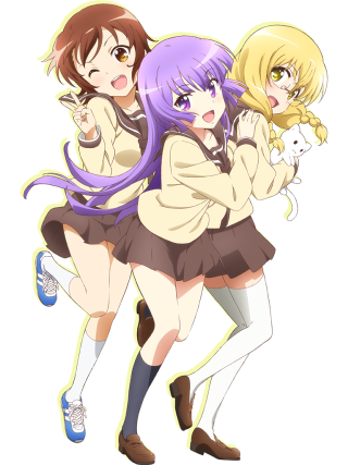 Two girls purple hair cat - two girl free wallpaper for mobile