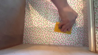 Cleaning wall sponge cloth hand - mail art free wallpaper