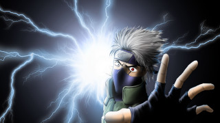 Lightning shock manga kakashi energy - lightning behind free wallpaper