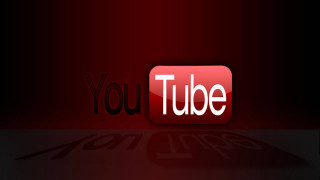 Red youtube logo black red - plain background free wallpaper for desktop