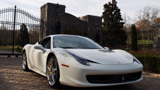 White sports car neoclassicism marble - area free wallpaper for desktop