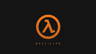 Black orange logo lettera halflife - a letter free wallpaper