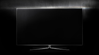 Black television silver frame dark 2 - uhd 8 k free wallpaper
