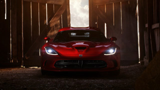 Red cobra sports car barn - a barn free wallpaper