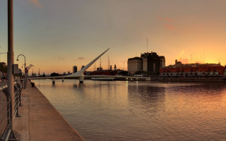 Water bridge cityscape sunset boat - emiliano ponzi free wallpaper