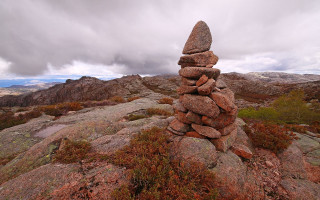 Rocky hillside land art mountains - a pile of rocks free wallpaper
