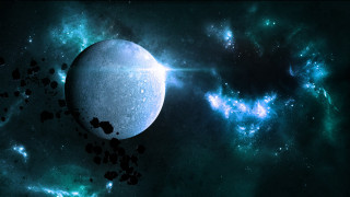 Space object blue light starry - blue light free wallpaper for desktop