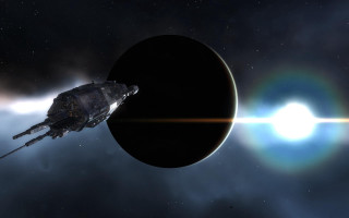 Space ship star halo bright - a star in the sky free wallpaper