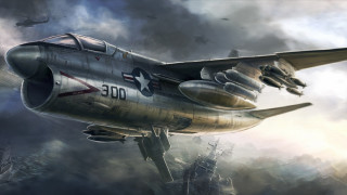 Fighter jet cloudy sky city 2 - don maitz free wallpaper