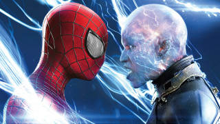 Man suit spiderman faceoff moon - a scene free wallpaper