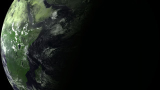 Earth space ocean land moon - space free wallpaper