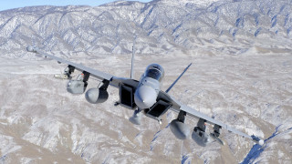 Airplane mountains snow nature precisionism - a large air plane free wallpaper