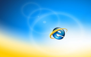 Computer screen blue yellow background 2 - swirl free wallpaper