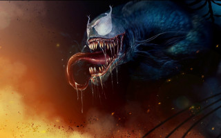 Large monster fireball fantasy concept - sharp tooth free wallpaper