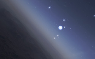 Distant object sky stars mountain - distant free wallpaper