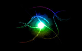 Colorful abstract green light hologram - a colorful abstract design free wallpaper