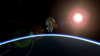 Astronaut earth space sun stars - space next free wallpaper