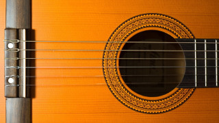 Guitar fret metal bar wooden - a wooden surface free wallpaper